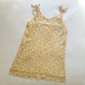 Girl and the Sun Leopard Print Mini Dress - Yellow/White